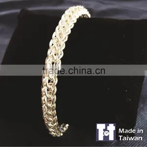 Fashion Charm Mens Persian 925 Sterling Silver Manual Bracelet Jewelry thumbnail-2