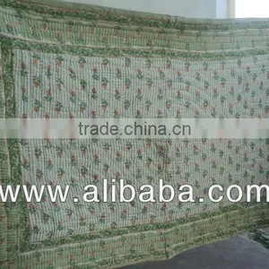 New Sanganeri Print Quilts Bagroo Prints Quilts Hand & Machine Quilted Quilts, Very Puffy & Soft Quilts thumbnail-1