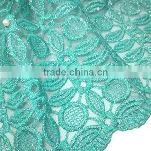 29233 Green Embroidery Lace Tulle Net Wedding Dress Lace Fabric 2015 thumbnail-1
