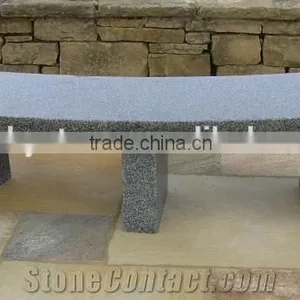 Hot Sale G654 Black Or Grey Granite Garden Bench thumbnail-1