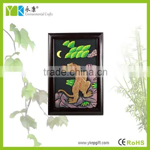 China Folk Art Hand Carved Brave Tiger Famous Animal Paintings for Living Room Decor thumbnail-2