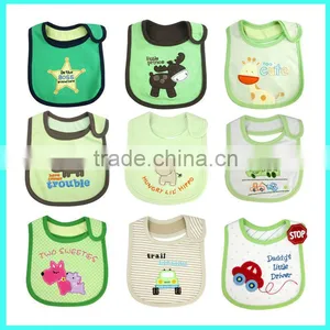 Hot Selling 100% Cotton 3 Layors Waterproof Comfortable Baby Bib, Baby Drool Bib Manufacturer thumbnail-5