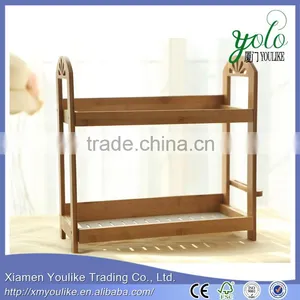 Wholesale Restaurant Kitchenware Wooden Spice Rack Bamboo Spice Rack thumbnail-1