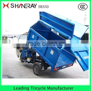 2016 New Arrival Garbage Top Three Wheel Motorized Motorcycle Tricycle Bike thumbnail-3