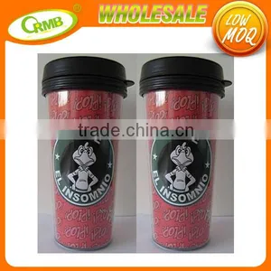 400ml Stainless Steel Insert Coffee Mugs PP Outer Car Mug thumbnail-6