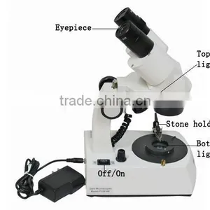 Straight Arm Gem Binocular Microscope With 20-40X Magnification thumbnail-1