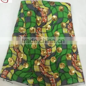 Sequinse 1010 (5) Different Color Design African Wax With Sequins Wax Fabric thumbnail-1