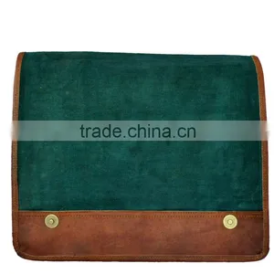 Antique Pure Leather Genuine Vintage Look Messenger From Rustic Town thumbnail-4