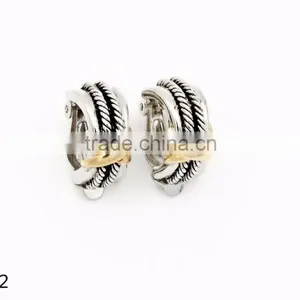 2016 Juyuan Double Color Plated Whole Sales Earrings thumbnail-6