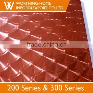Can Be Customized Size Surface No.8 6k No.4 Hairline 201 Decorative Stainless Steel Sheet thumbnail-1