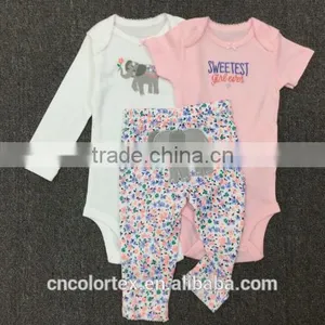 Spring and Autumn Baby Romper Suit With Cute Animal Pattern 3pcs Set Romper+pants thumbnail-6