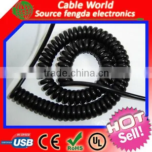 Shielded PVC Spiral Cable thumbnail-1