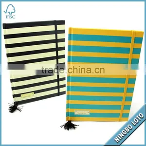 Stripe Hardcover Notebook With 60 Sheets thumbnail-1