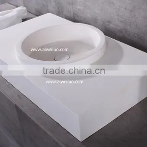 2016 New Design Resin Basin,Wash Basin Sinks, Solid Stone Resin Wash Basin, Wall Hung Wash Basin thumbnail-6