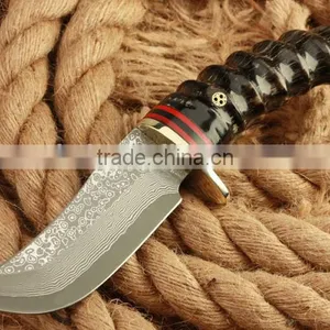 OEM New Arrive Damascus Straight Knife for Collection thumbnail-1