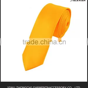 Skinny Silk Yellow Tie thumbnail-1
