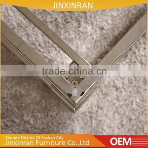 Foshan Cheap Furniture Chrome Metal Wooden Tea Table Design thumbnail-4