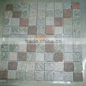 Hot Selling Ceramic Mosaic Glass Mix Stone Tile thumbnail-4