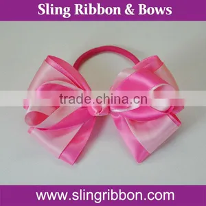 2014 Handmade Hot Sale Solid Color Satin Ribbon Bow Tie thumbnail-1