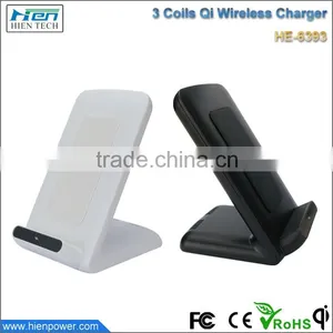 3 Coil For All Phones Charging Qi Wireless Charger Stand thumbnail-2