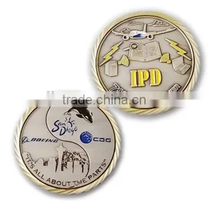 High Quality Custom Antique Brass Metal Souvenir Challenge Coin thumbnail-6