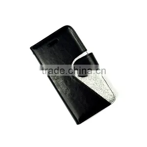 2015 New Fashion Design Crystal and Bling PU Leather Wallet Style PU Leather Case For IPhone 6 thumbnail-2