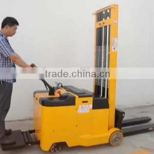 1T 1.6m Standing Operated Balanced Electric Stacker thumbnail-2