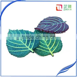 Leaves Shape Stone Rhinestone Accessories ,Resin Cabochon Gemstone ,Garment Gemstone,can Make 2holes thumbnail-5