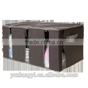 Divided Multi-compartment Storage Box, See-Through Window Zipper Storage Box thumbnail-3