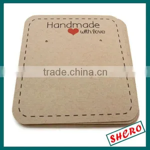 Handmade Kraft Paper Earring Card thumbnail-1