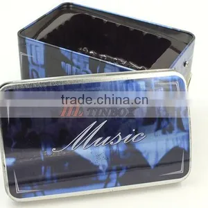 Metal Dome Lid Music Tin Boxes With House Shape thumbnail-4