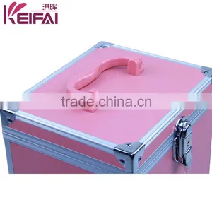 Elegant Pink Decorative Hard Shell Aluminum Frame Beauty Case thumbnail-4
