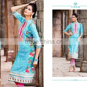 Indian Stylish Long Sleeve Kurtis thumbnail-1