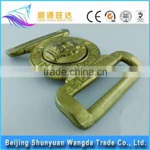 High Quality Die Casting Factory Rhinestone Metal Solid Brass Belt Buckles for Pallet Bundling thumbnail-2