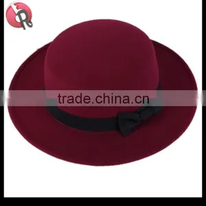 100% Wool Felt Boater Hat thumbnail-5