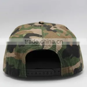 3D Embroidery Logo Camo Snap Back Hip Hop Trucker Hat thumbnail-4