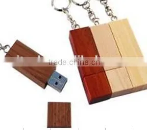 2-64GB Wooden USB 2.0 Flash Drive With Three Colours thumbnail-1