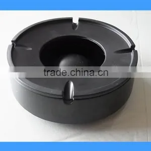DCA009144 Black Color Melamine Ashtray, Plastic Ashtray, Round Ashtray thumbnail-1