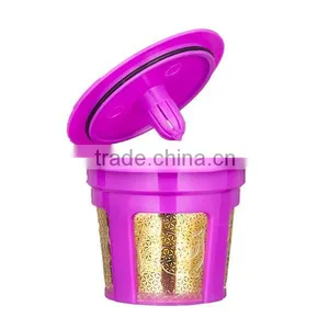 Etching Mesh Coffee k Cup Filter Golden Reusable k Cup thumbnail-1