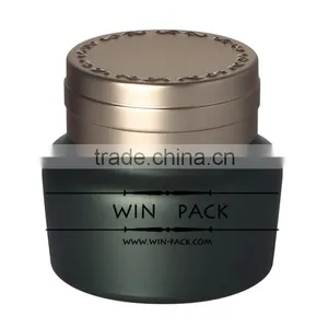 WY8905 2016 New Collection, Popular Cosmetic Jar, Round Jar With UV Golden Cap thumbnail-1