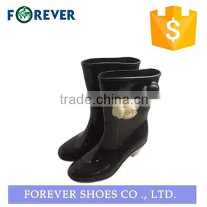 High Quality Pvc High Heel Rubber Boots Women Rain Shoes thumbnail-1