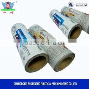 Safe Food Grade Plastic Printed Bopp Film Roll, Bopp Film Scrap Rolls thumbnail-1