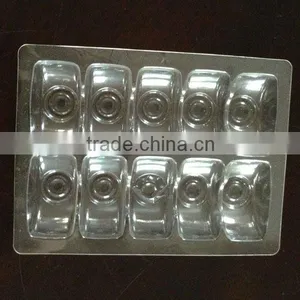 10-pack Plastic Clear Macaron Tray thumbnail-1