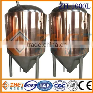10BBL Red Copper&SUS304 Cooling Fermentation Tank CE OEM Factory thumbnail-1