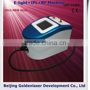 Remove Diseased Telangiectasis 2013 New Design E-light+IPL+RF Machine Tattooing Beauty Machine Portable Facial Tanning Equipment Fine Lines Removal thumbnail-1