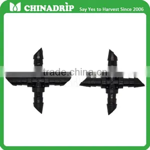 1/4" Cross Barb Garden And Irrigation Misting Micro Sprinkler Connector thumbnail-3