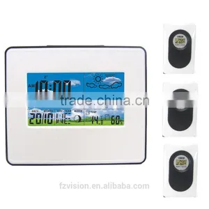 Wifi Wireless Weather Station Thermometer Professional Weather Station With 3 Remote Sensors thumbnail-1
