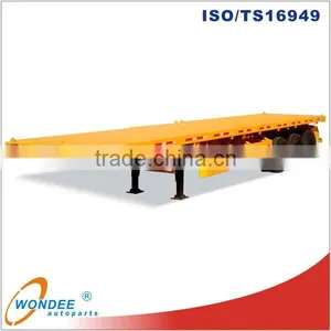 Manufacture 3-axle Flatbed Trailer Sales thumbnail-1