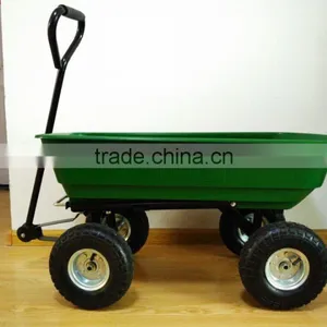Garden Poly Dump Cart Wagon Wheelbarrow Yard Barrow thumbnail-6