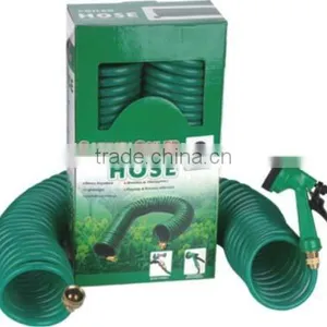 50FT EVA Coil Hose With 4-Dial Function Water Nozzle thumbnail-1